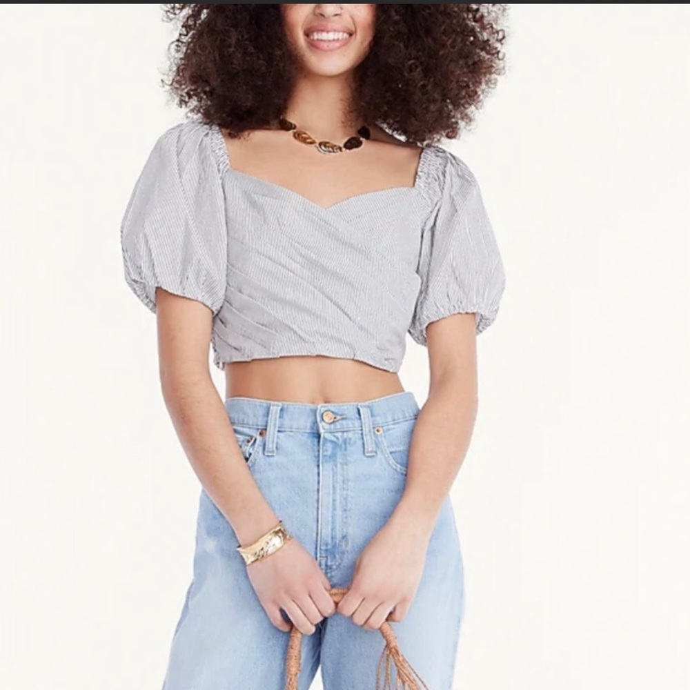 JCrew Puff sleeve Top